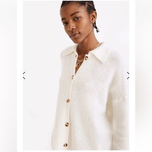 Madewell Carabelle Polo Cardigan Sweater